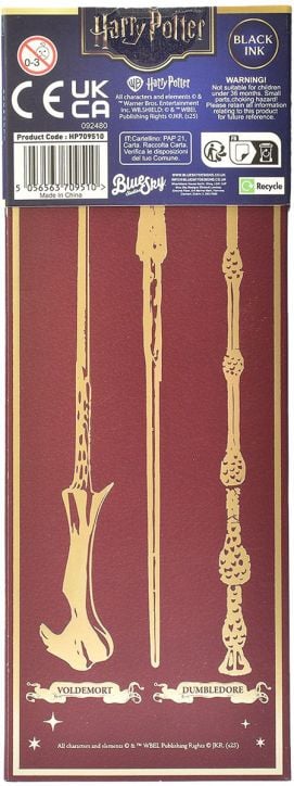 Комплект химикалки магическа пръчица Blue Sky Harry Potter, 3 бр.
