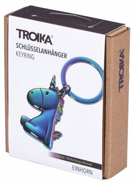 Ключодържател Troika Einhorn Iridescent - Еднорог, в преливащи цветове