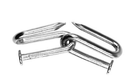 Комплект 3D метални пъзели Professor Puzzle, Кутия с пирони, 5 бр.