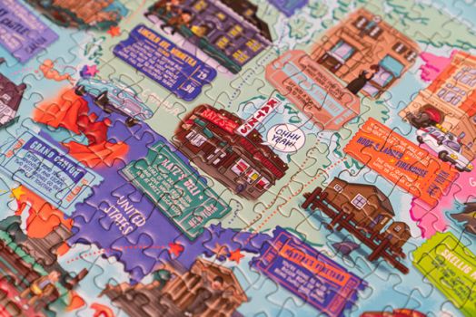 Пъзел Professor Puzzle: Филмови локации, 1000 части