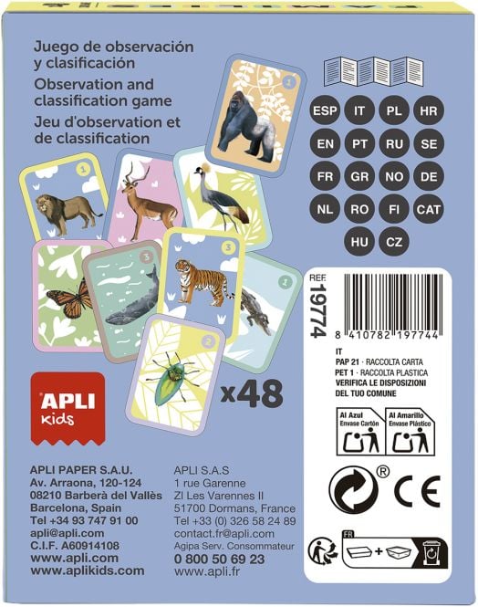 Детска игра с карти Apli Kids - Семейства