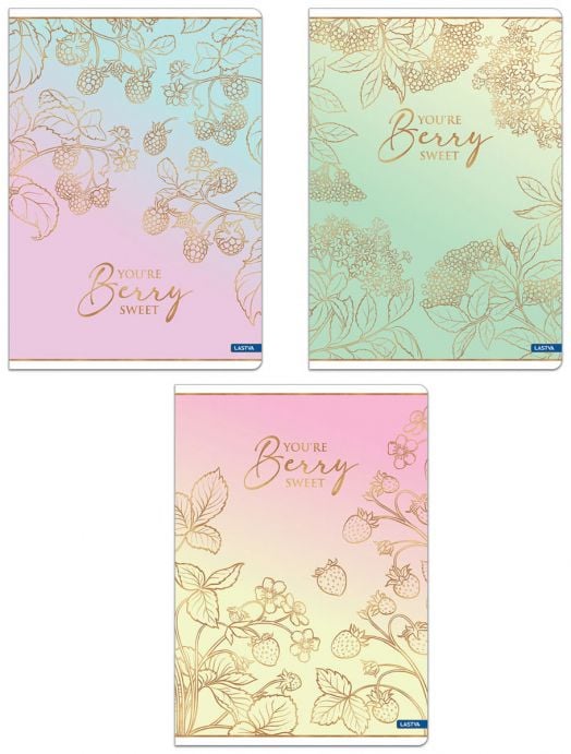 Тетрадка Lastva Berry А5, 50 листа с широки редове