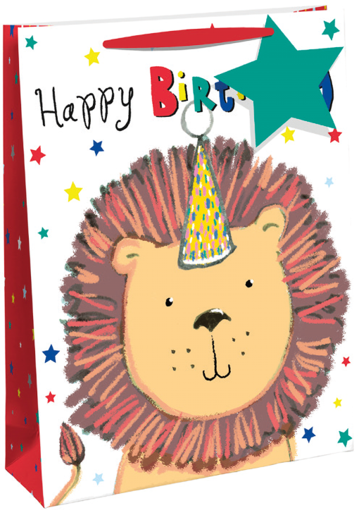 Детска подаръчна торбичка Eurowrap - Лъв, средна