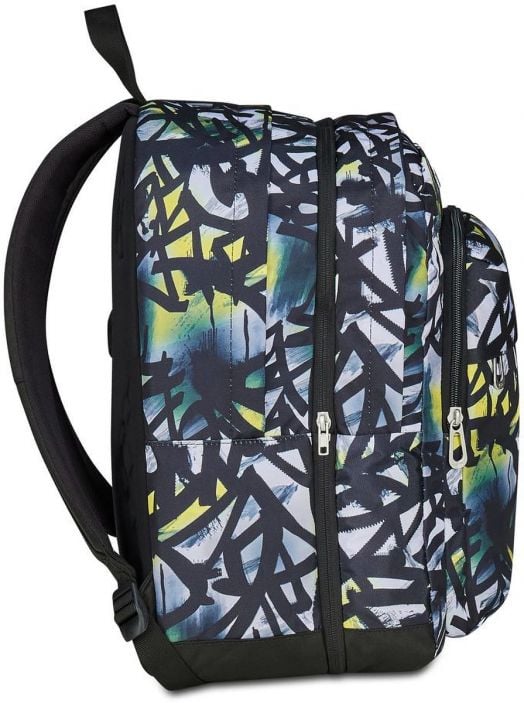 Ученическа раница Seven Pro XXL Reversible Detach Lime Punch и безжични слушалки