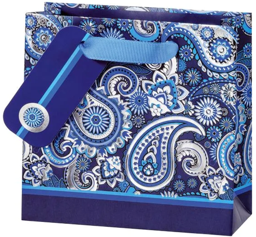 Подаръчна торбичка BSB - Blue Paisley, размер S