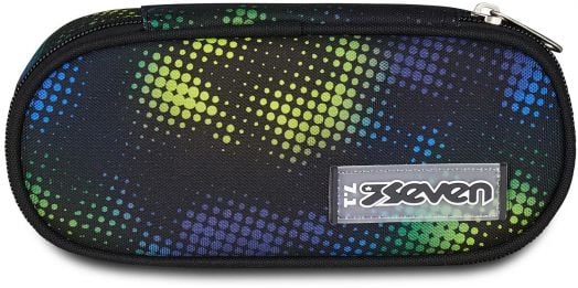 Ученически несесер Seven Freethink Acid Green с разделения