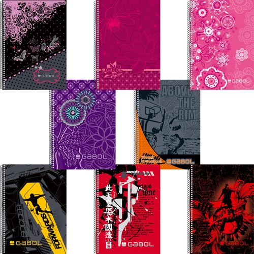 Тефтерче Gabol Cool Collection със спирала, B7, 80 листа