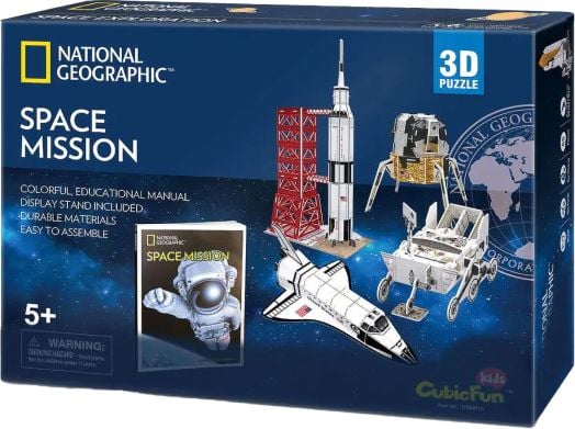 3D пъзел Cubic Fun National Geographic - Космическа мисия, 80 части