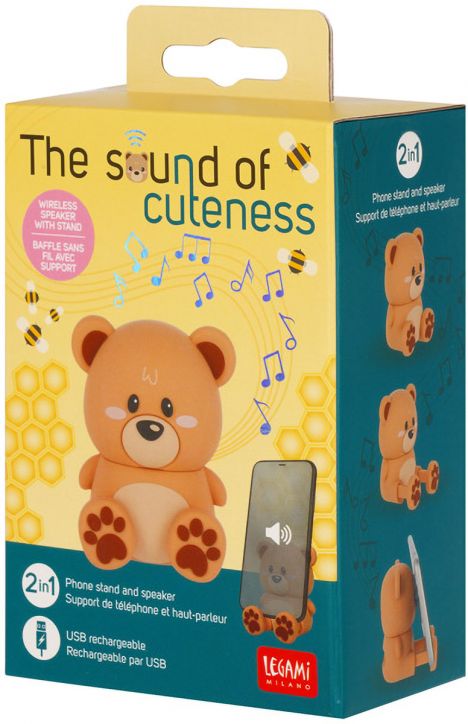 Безжична тонколона с поставка Legami - Teddy Bear