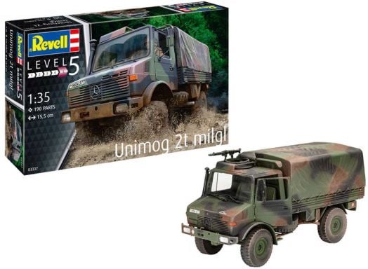 Сглобяем модел Revell - Unimog 2T milgl