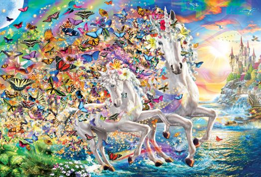 Пъзел Eurographics - Приказният свят на еднорозите, 2000 части