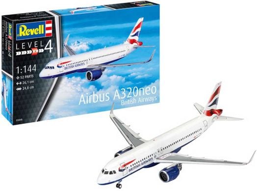 Сглобяем модел Revell - Самолет Airbus 320 neo British Airways