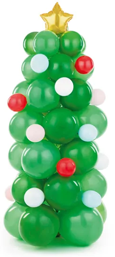 Букет от балони PartyDeco - Коледна елха