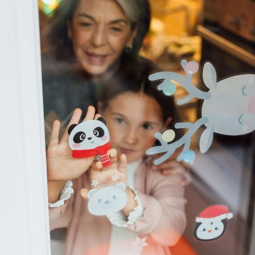 Комплект коледни стикери за прозорци Legami, 70 бр.