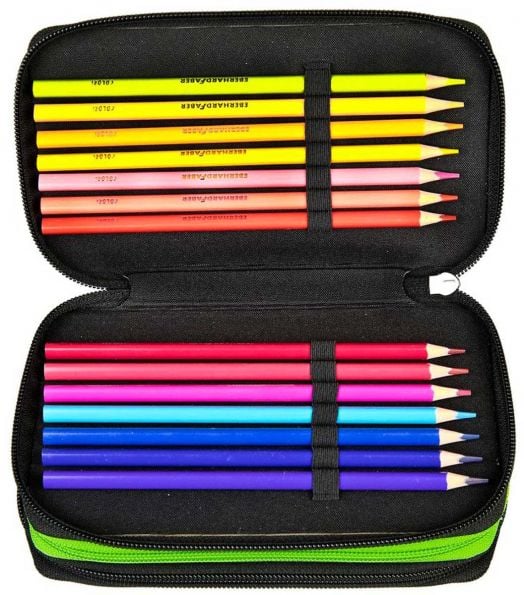 Ученически несесер Scooli Jurassic World с три отделения, пълен, модел 2024