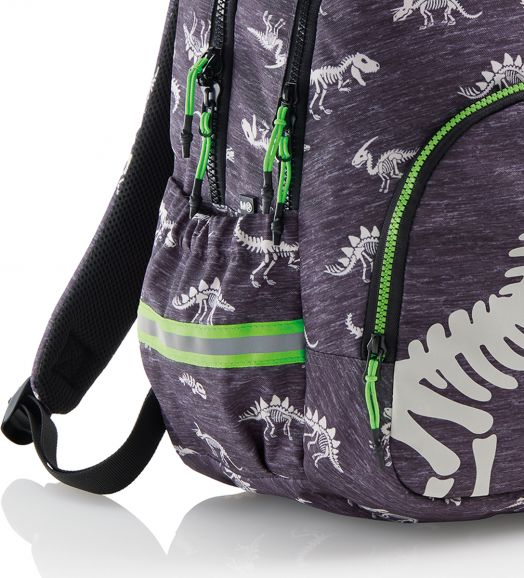 Раница Miquelrius T-Rex с две отделения, светеща в тъмното, 27 л.