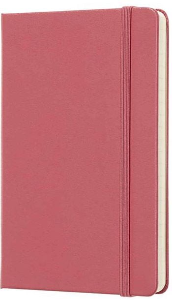 Джобен антично-розов тефтер Moleskine с твърди корици и линирани страници