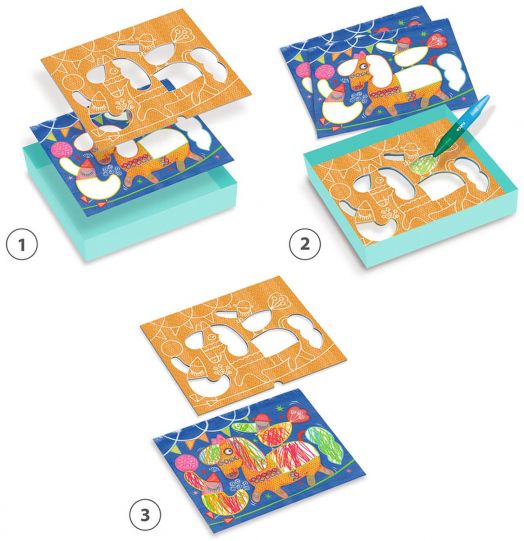 Комплект за рисуване с пастели Djeco