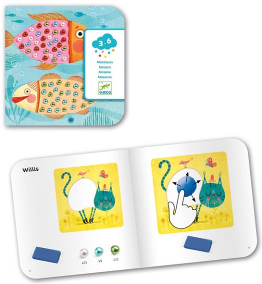 Мозайка-колаж с мъниста Djeco - Животни