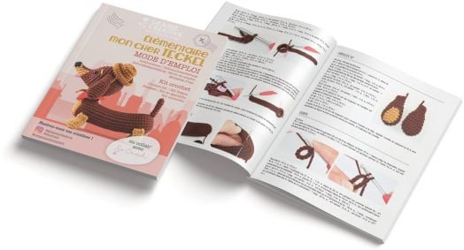 Комплект за плетене Амигуруми Graine Creative - Дакел 18 см.