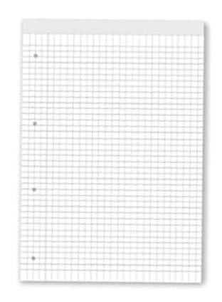 Блокнот А4 размер, 50 бели листа на квадратчета