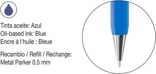Химикалка Miquelrius Bright, синя