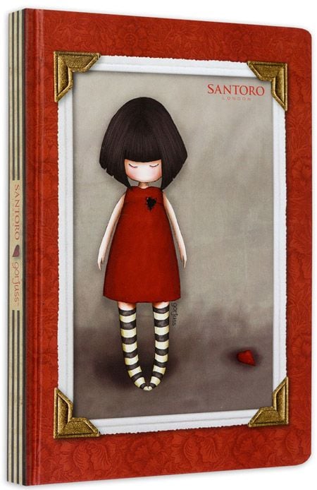 Тетрадка Gorjuss А5 с твърди корици, 96 листа с широки редове