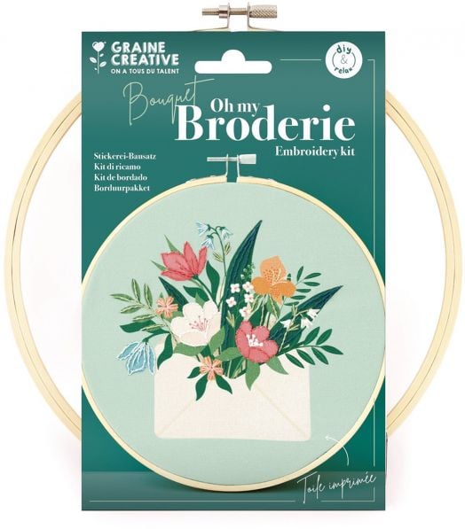 Комплект за бродиране Graine Creative - Букет