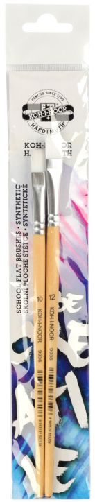 Комплект плоски четки Koh-I-Noor: №10, №12