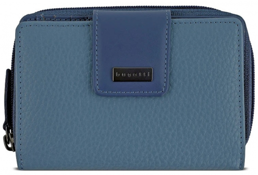 Дамски портфейл Bugatti Sina, син