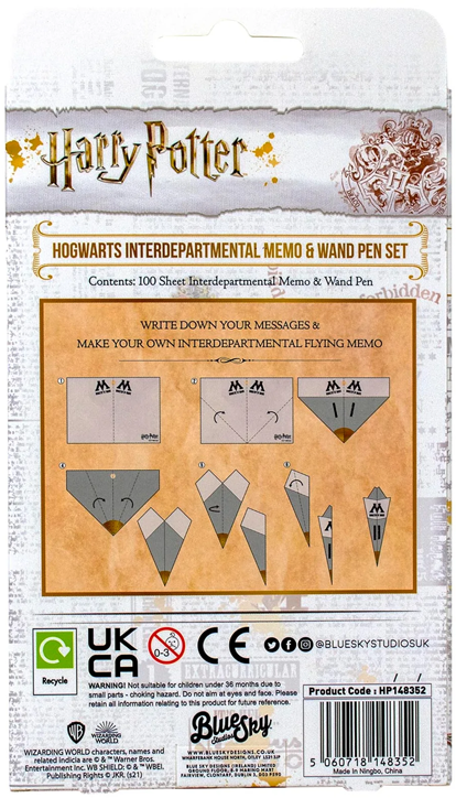 Комплект мемо пад с химикалка Harry Potter