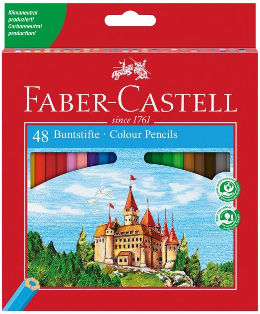 Цветни моливи Faber-Castell, 48 цвята