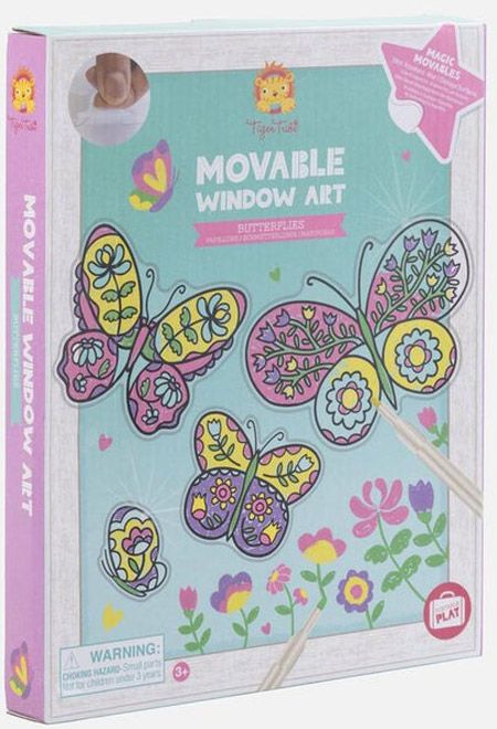 Креативен комплект с подвижни стикери Tiger Tribe - Пеперуди