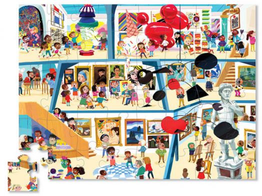 Пъзел Crocodile Creek: Ден в музея - Изкуство, 48 части