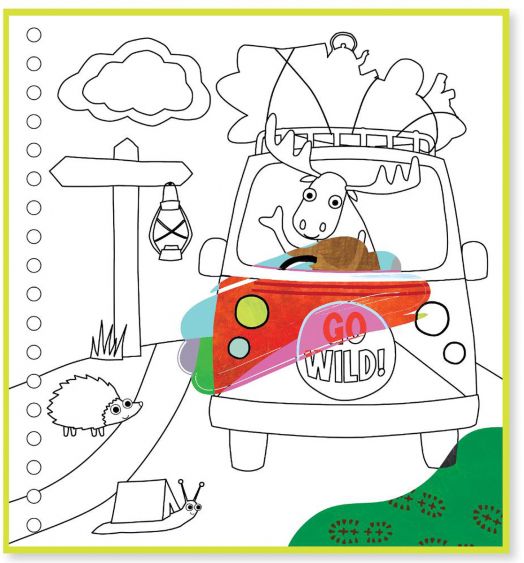 Магическа книжка за рисуване Floss & Rock - Adventure