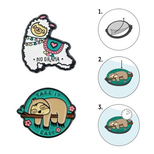 Метални стикери Legami - Take It Easy, 2 бр.