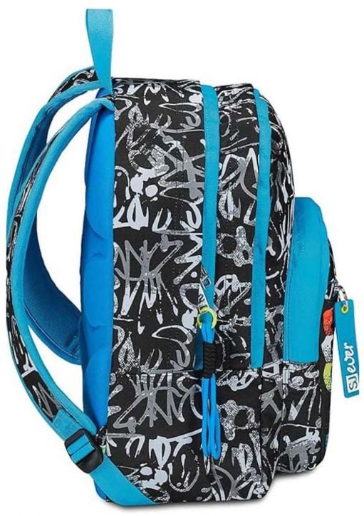 Ученическа раница Seven SJ Ever Blackwall с две отделения