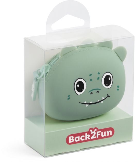 Силиконово портмоне за монети Miquelrius Back2Fun - Динозавър