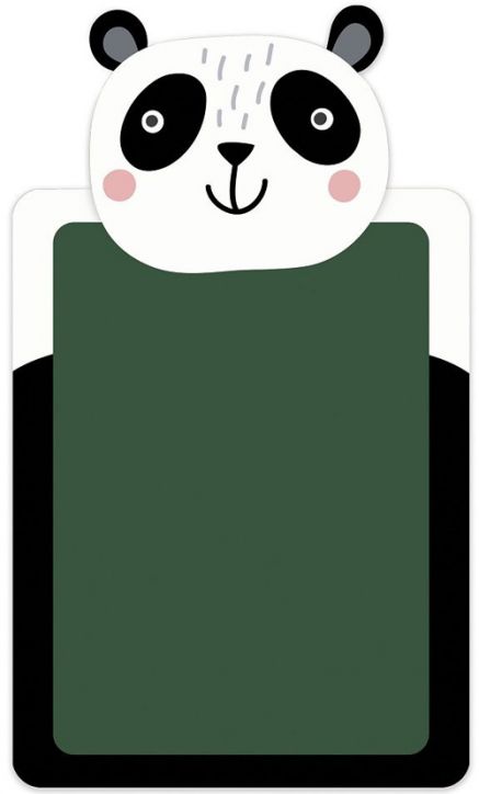 Комплект дъска за рисуване с цветни тебешири Apli Kids - Панда