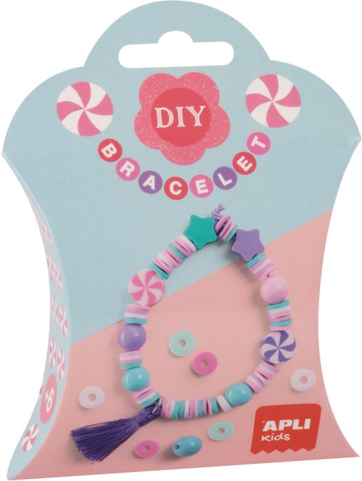 Креативен комплект Apli Kids - Направи си сам гривна, сладкиш