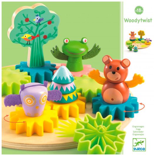 Дървен 3D пъзел Djeco - Woodytwist