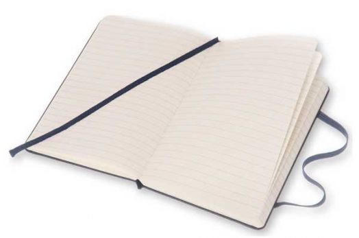 Джобен тъмносин тефтер Moleskine с твърди корици, линиран