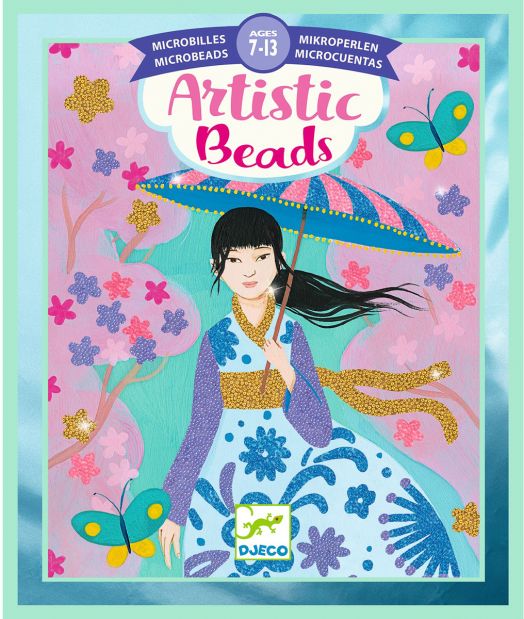 Творчески комплект Djeco: Направи колажи с мъниста Around the World