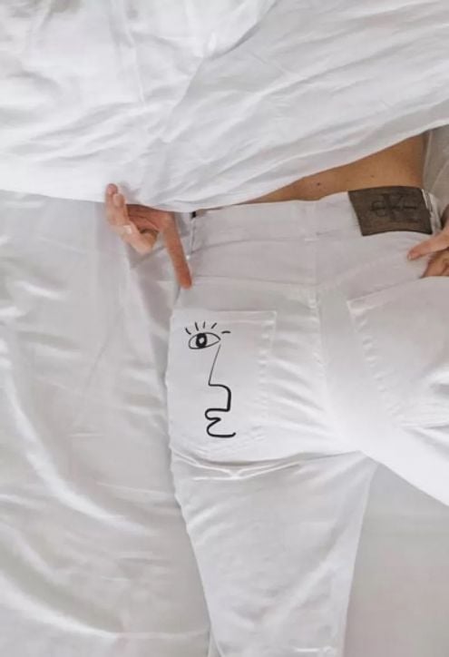 Комплект за бродиране на дрехи Graine Creative - Line art