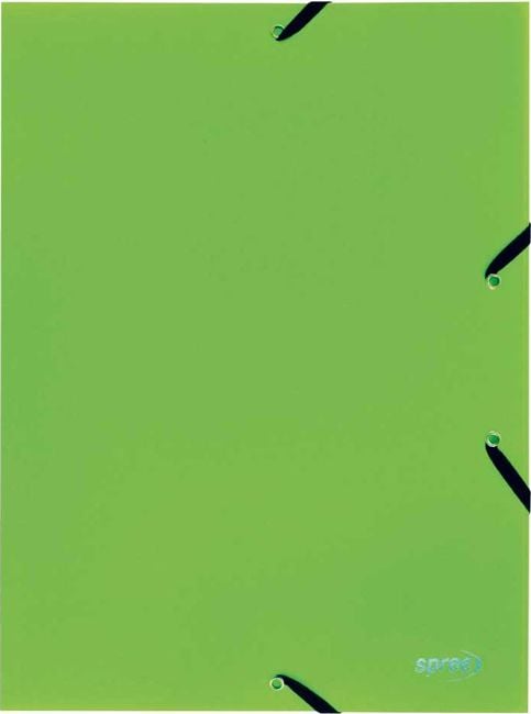 Папка Spree с ластик A4, светлозелена