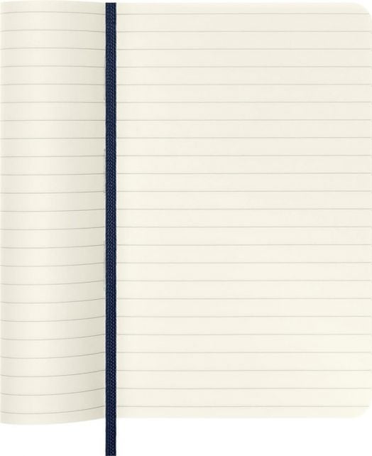 Джобен тъмносин тефтер Moleskine Classic Sapphire Blue с меки корици и линирани страници