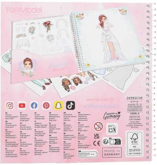Книжка със стикери Top Model - Wedding