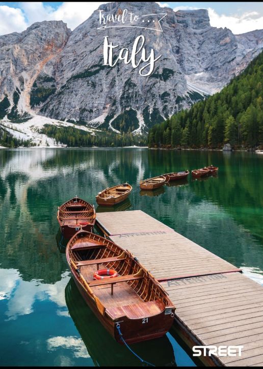 Тетрадка Street Travel To А5, 60 листа с широки редове