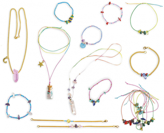 Креативен комплект Janod - Направи си сам бижута с талисмани