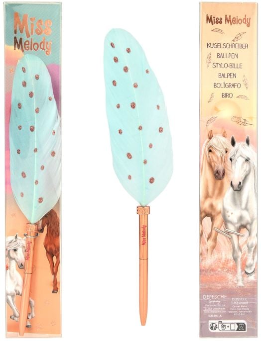 Химикалка с перо Top Model Miss Melody, асортимент